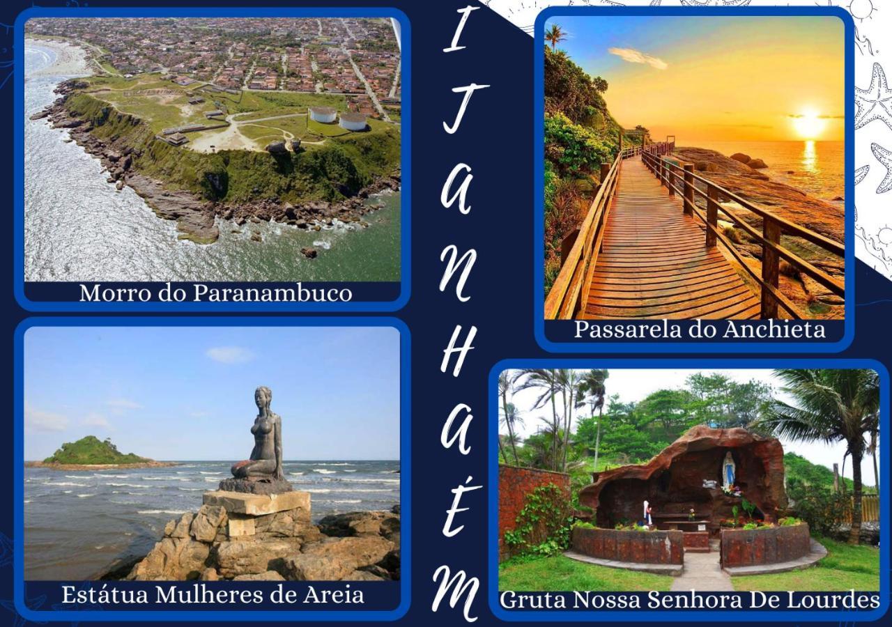 Itanhaém Hostel Estrela Do Mar - Pe Na Areia المظهر الخارجي الصورة